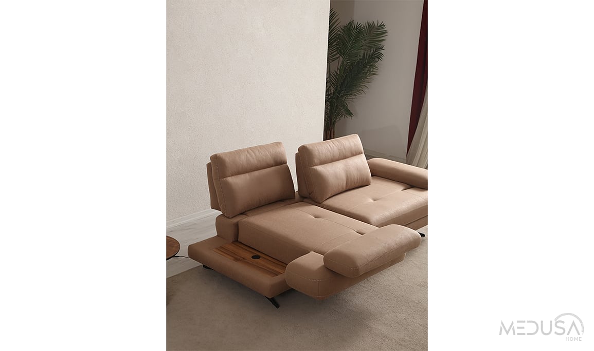 Medusa Home Mobilya - Milan Sun Dinlenmeli Üçlü Koltuk