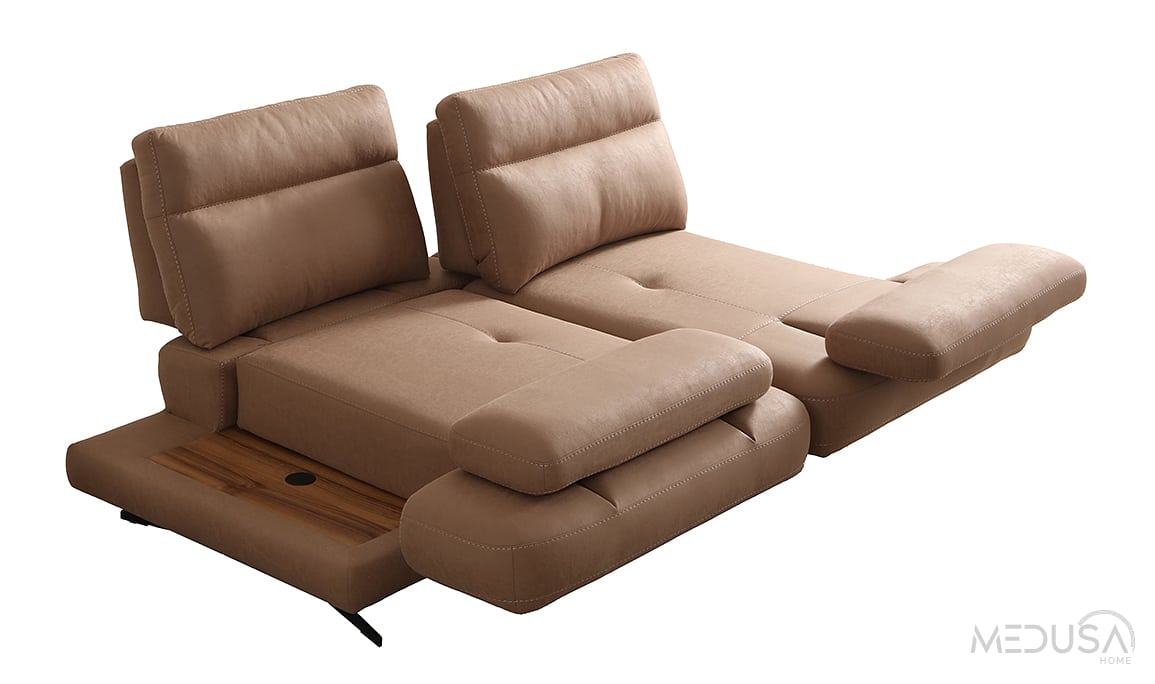 Medusa Home Mobilya - Milan Sun Dinlenmeli Üçlü Koltuk