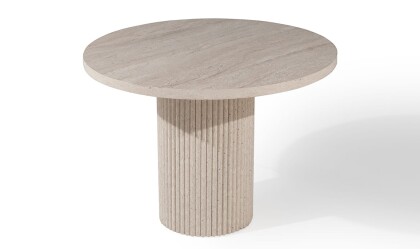 Medusa Home - Milan Traverten Mutfak Masası - Yuvarlak Medusa Home - Milan Traverten Mutfak Masası - Yuvarlak