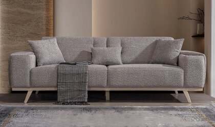Medusa Home - Milanis Gri Üçlü Koltuk Medusa Home - Milanis Gri Üçlü Koltuk