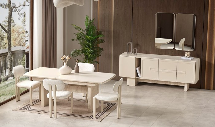 Medusa Home Mobilya - Milanis Yemek Odası - Mermer Yemek Odaları