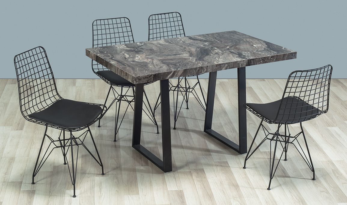 Medusa Home Mobilya - Milas Antrasit Mutfak Masası