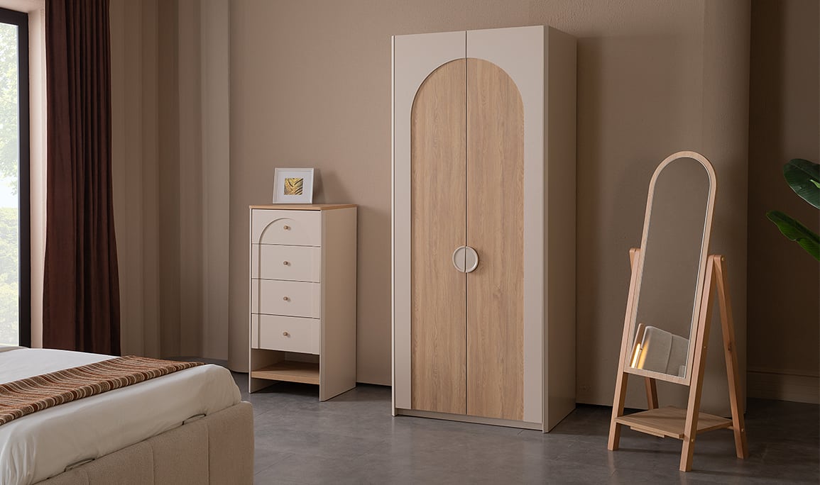 Medusa Home Mobilya - Milos 2 Kapaklı Gardırop