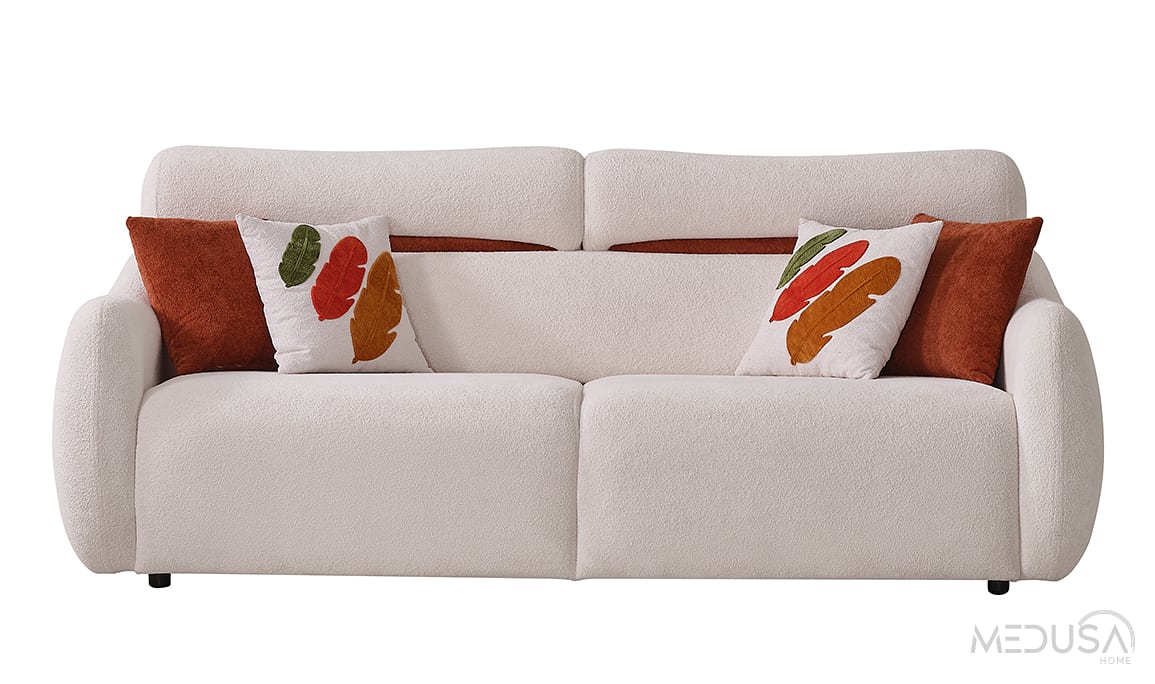 Medusa Home Mobilya - Mimoza Sabit Üçlü Koltuk
