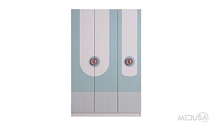 Medusa Home Mobilya - Mint 3 Kapaklı Gardırop