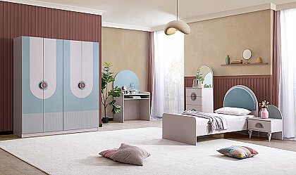 Medusa Home - Mint 4 Kapaklı Çocuk Odası