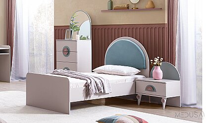 Medusa Home Mobilya - Mint 4 Kapaklı Çocuk Odası