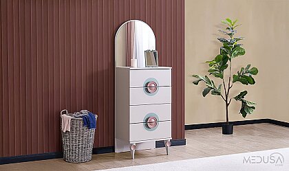 Medusa Home Mobilya - Mint 4 Kapaklı Çocuk Odası