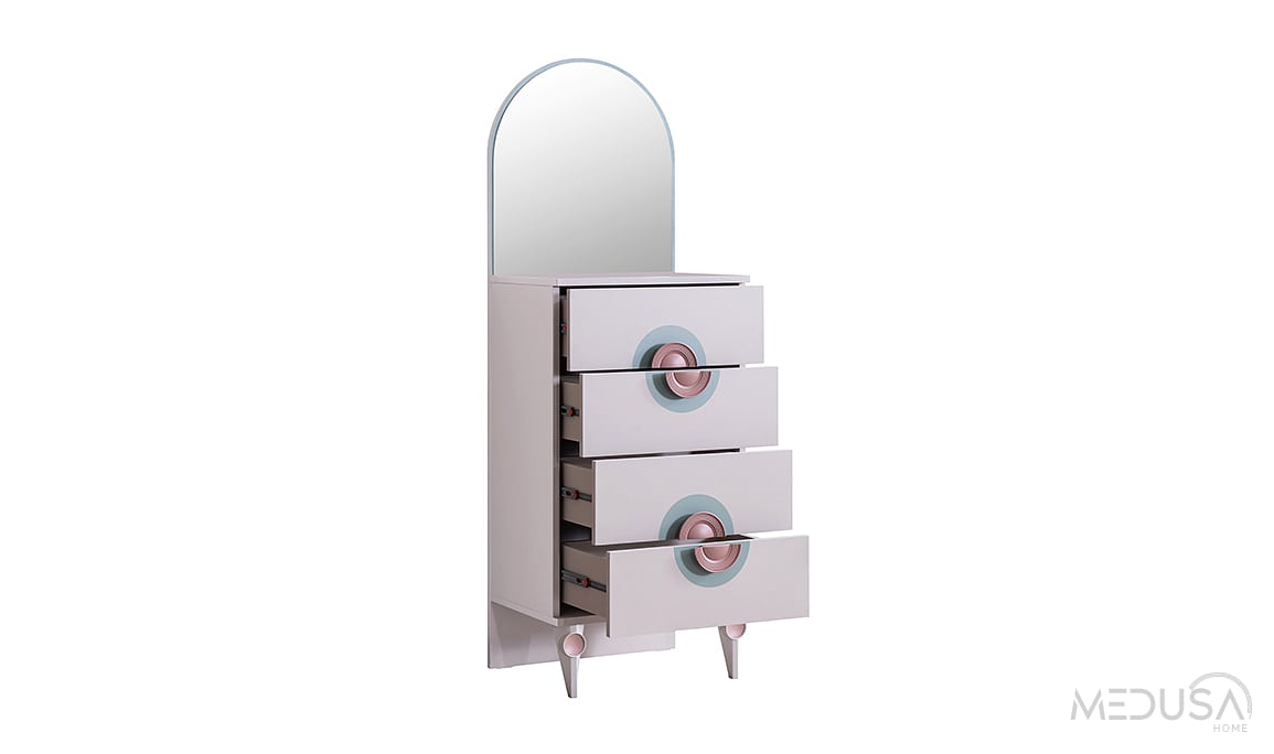 Medusa Home Mobilya - Mint 4 Kapaklı Çocuk Odası