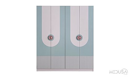 Medusa Home Mobilya - Mint 4 Kapaklı Çocuk Odası