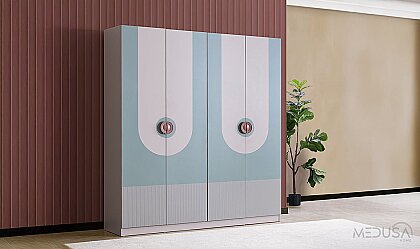 Mint 4 Kapaklı Gardırop