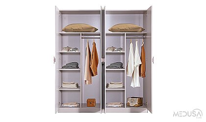 Medusa Home Mobilya - Mint 4 Kapaklı Gardırop