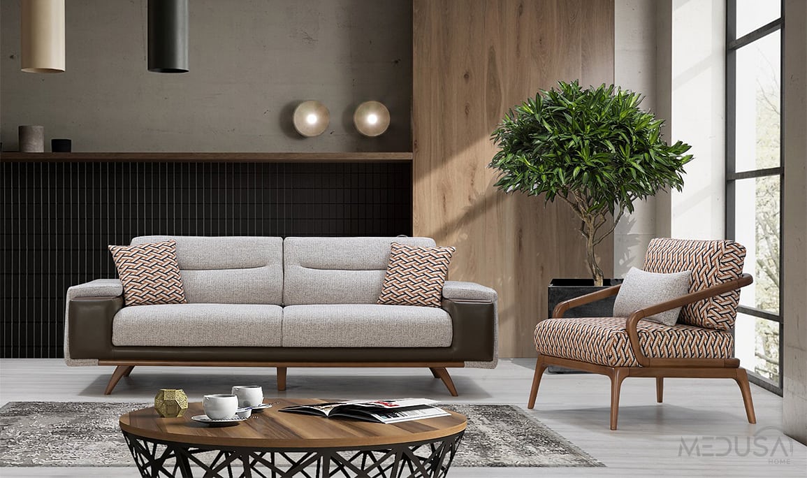 Medusa Home Mobilya - Minutti Üçlü Koltuk