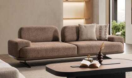 Medusa Home Mobilya - Mirae Kahve Üçlü Koltuk