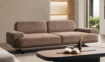 Medusa Home Mobilya - Mirae Kahve Üçlü Koltuk