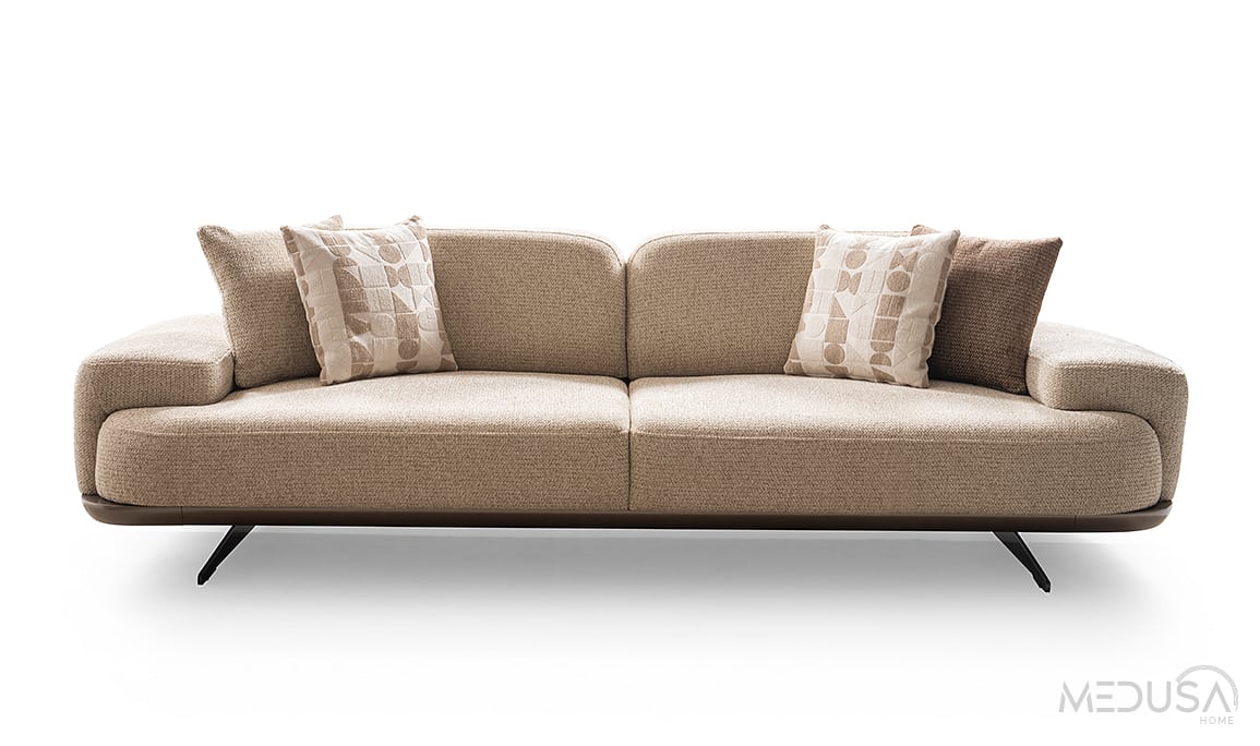 Medusa Home Mobilya - Mirae Krem Üçlü Koltuk Medusa Home Mobilya - Mirae Krem Üçlü Koltuk