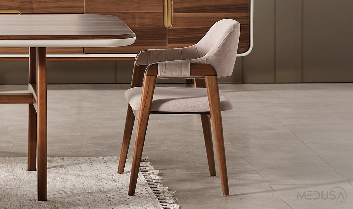 Medusa Home Mobilya - Miral Ceviz Sandalye