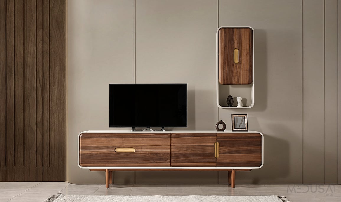 Medusa Home Mobilya - Miral Ceviz Tv Ünitesi