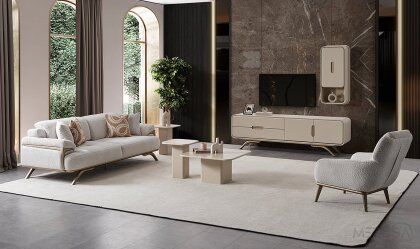 Medusa Home Mobilya - Miral Krem Yemek Odası