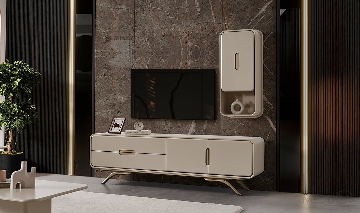 Medusa Home Mobilya - Miral Krem Yemek Odası
