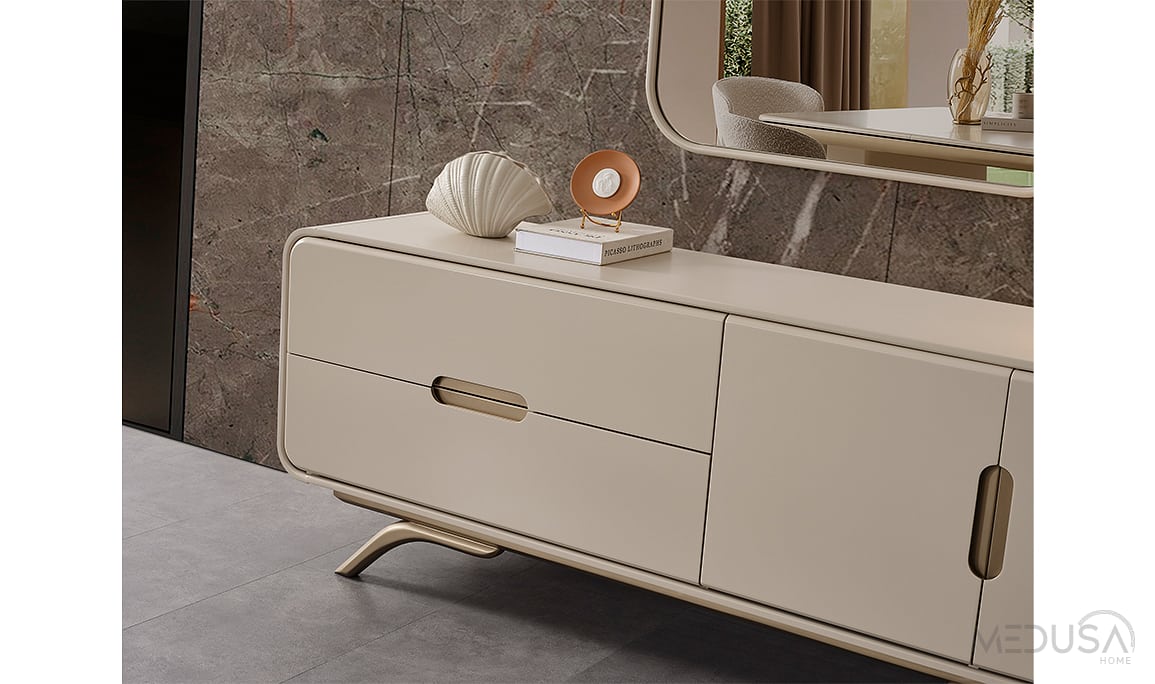 Medusa Home Mobilya - Miral Krem Yemek Odası