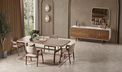 Medusa Home - Miral Meşe Yemek Odası Medusa Home - Miral Meşe Yemek Odası