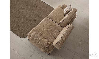 Medusa Home Mobilya - Mirea Kahve Üçlü Koltuk