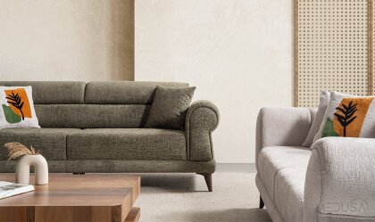 Medusa Home Mobilya - Mirel Yeşil Üçlü Koltuk