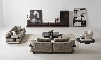 Medusa Home Mobilya - Mix Füzyon Camlı Yemek Odası