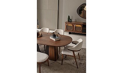 Medusa Home Mobilya - Mocha Ahşap Yemek Odası