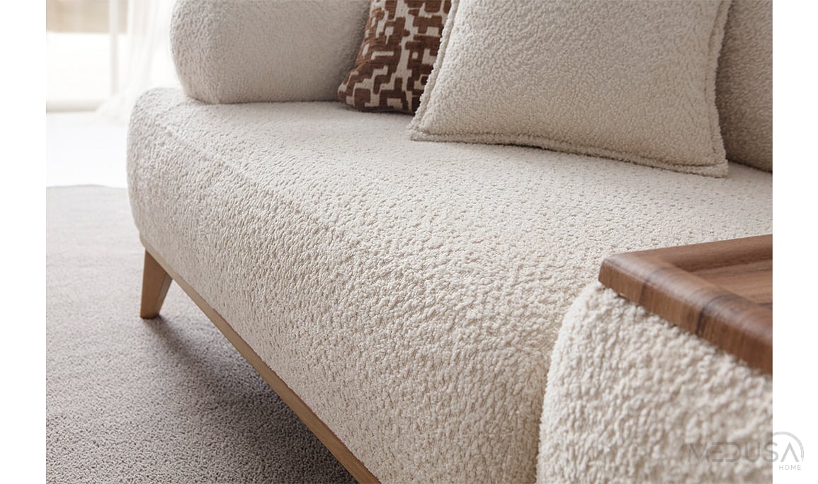 Medusa Home Mobilya - Mocha Sehpalı Üçlü Koltuk