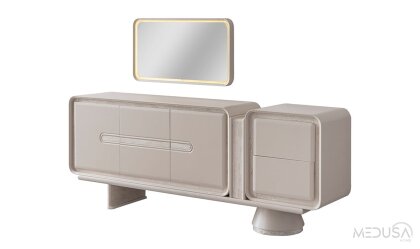 Medusa Home Mobilya - Mocha Traverten Konsol