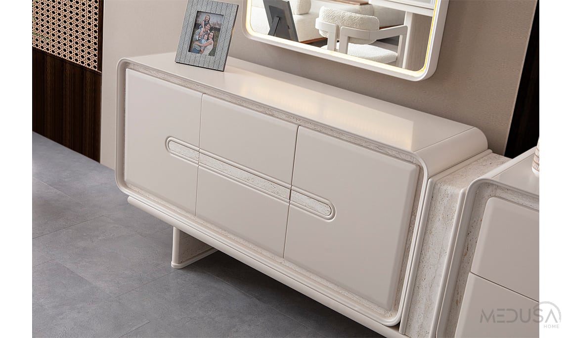 Medusa Home Mobilya - Mocha Traverten Konsol