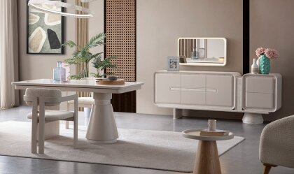 Medusa Home - Mocha Traverten Yemek Odası Medusa Home - Mocha Traverten Yemek Odası