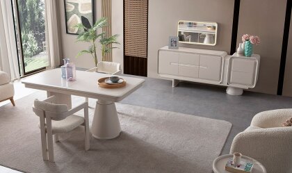 Medusa Home Mobilya - Mocha Traverten Yemek Odası