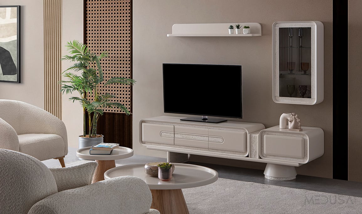 Medusa Home Mobilya - Mocha Traverten Yemek Odası