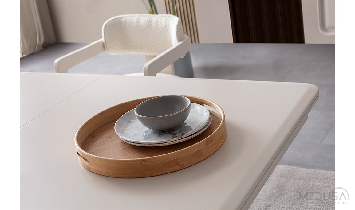 Medusa Home Mobilya - Mocha Traverten Yemek Odası