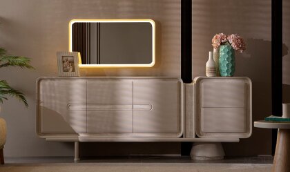 Medusa Home Mobilya - Mocha Traverten Yemek Odası