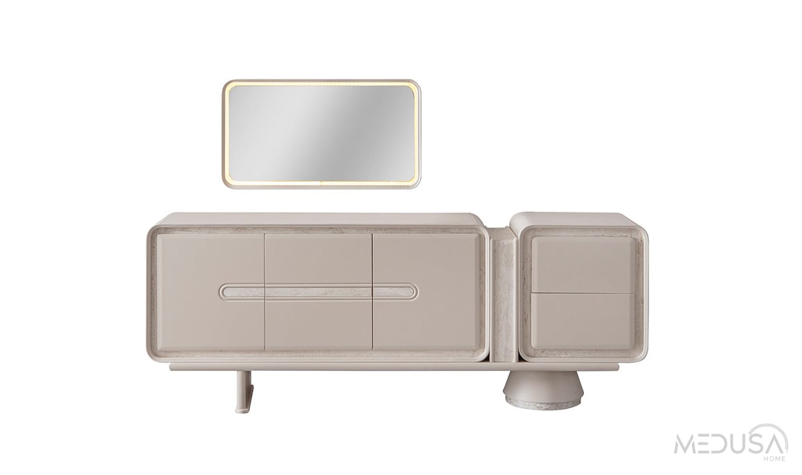 Medusa Home Mobilya - Mocha Traverten Yemek Odası