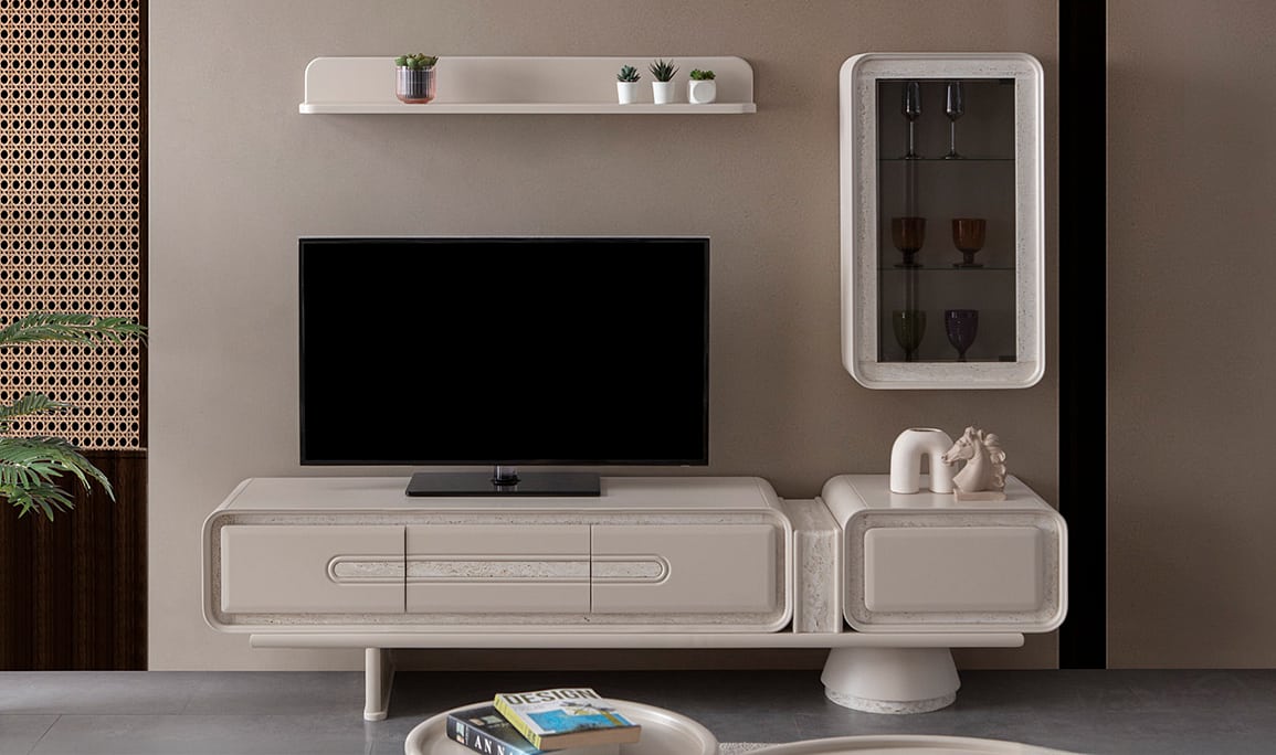 Medusa Home Mobilya - Mocha Traverten Yemek Odası