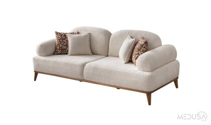 Medusa Home Mobilya - Mocha Üçlü Koltuk