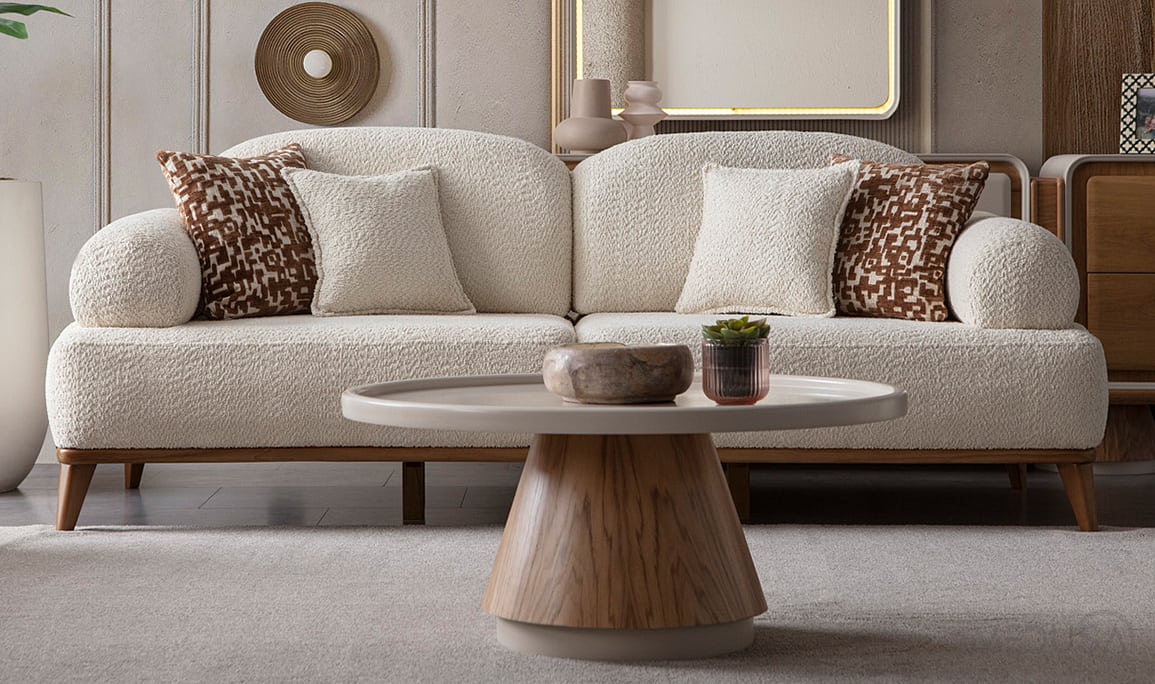 Medusa Home Mobilya - Mocha Üçlü Koltuk