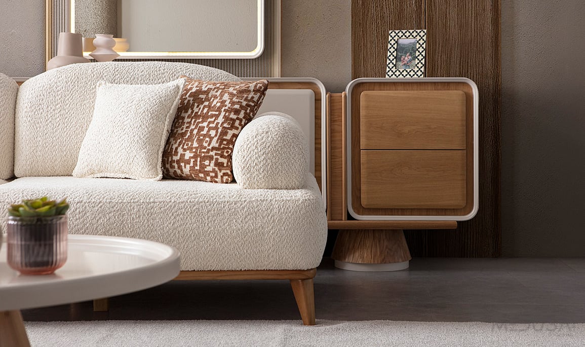 Medusa Home Mobilya - Mocha Üçlü Koltuk