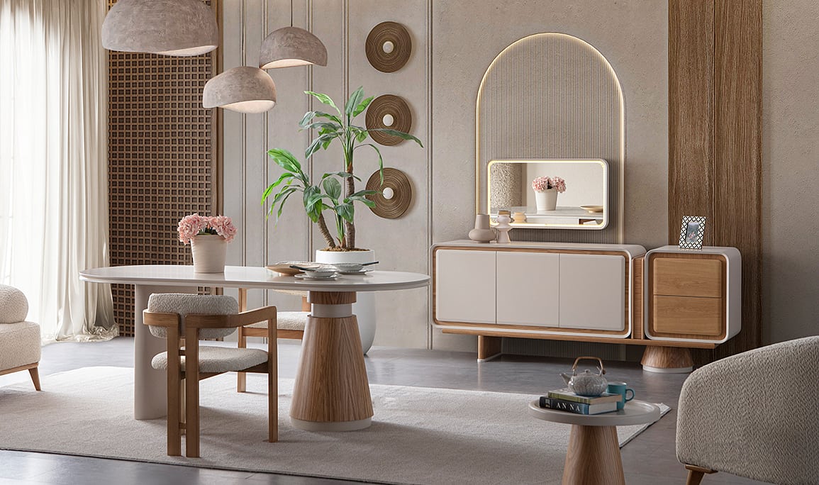 Medusa Home Mobilya - Mocha Yemek Odası