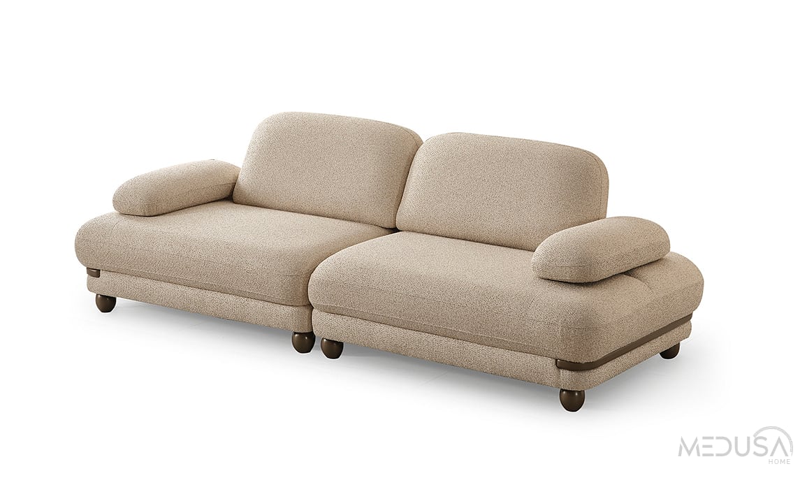 Medusa Home Mobilya - Mokka Üçlü Koltuk