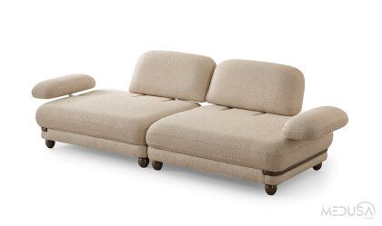 Medusa Home Mobilya - Mokka Üçlü Koltuk