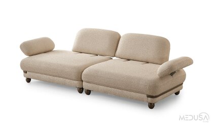Medusa Home Mobilya - Mokka Üçlü Koltuk