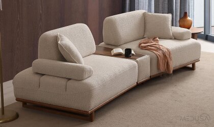 Medusa Home - Monako Sehpalı Üçlü Koltuk Medusa Home - Monako Sehpalı Üçlü Koltuk