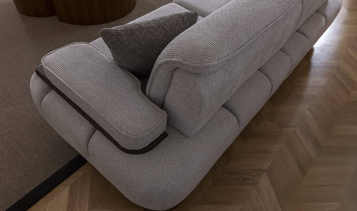 Medusa Home Mobilya - Monar Krem Üçlü Koltuk