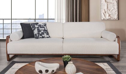 Medusa Home - Mono Beyaz Üçlü Koltuk Medusa Home - Mono Beyaz Üçlü Koltuk